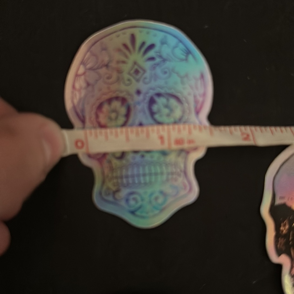 Holographic skull stickers/decals - Picture 3 of 6
